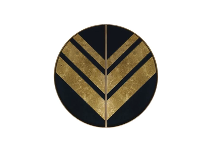 Bovenkant Klein dienblad Chevron Half-Moon Valet Tray set 20542 Ethnicraft