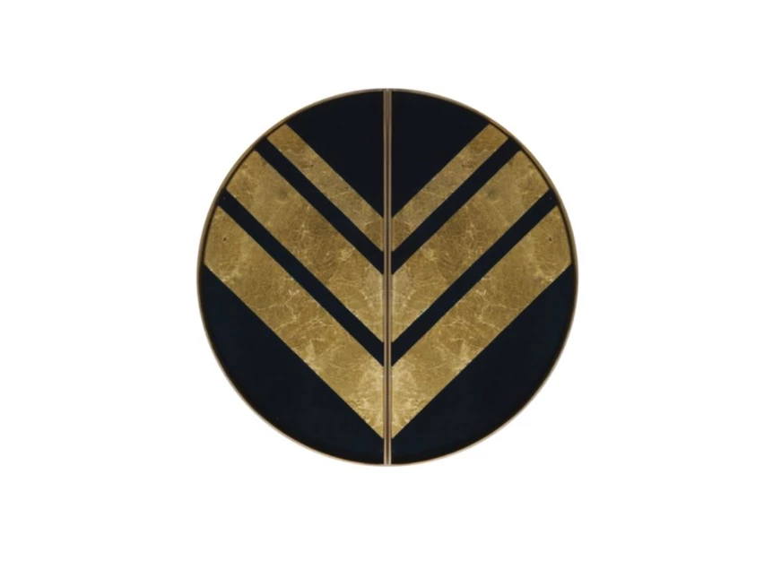 Bovenkant Klein dienblad Chevron Half-Moon Valet Tray set 20542 Ethnicraft