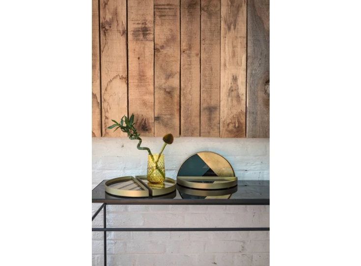 Sfeerfoto Klein dienblad Chevron Half-Moon Valet Tray set 20542 Ethnicraft