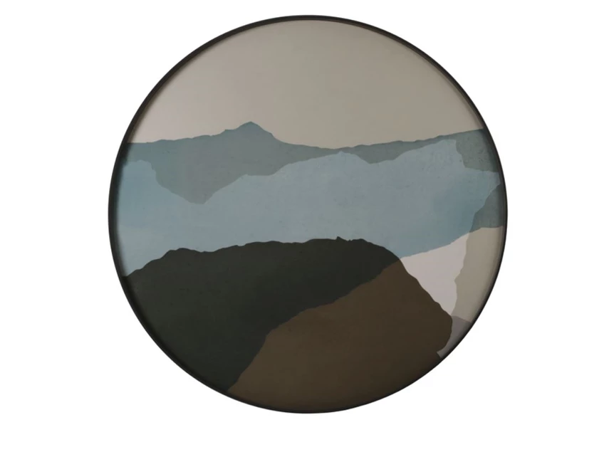 20462 Ethnicraft Graphite Wabi Sabi Tray XL Ø92cm Bovenkant