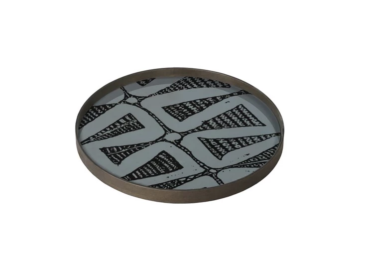 Dark Bohemian Glass Tray L 20460 Ethnicraft