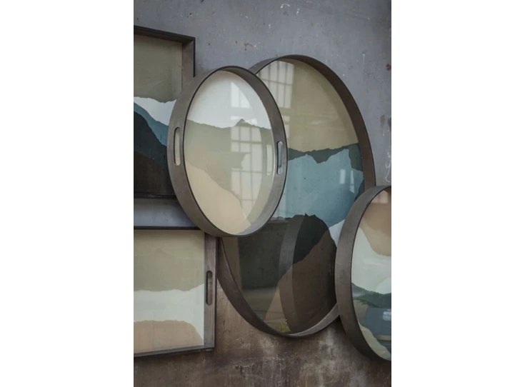 20459 Ethnicraft Sand Wabi Sabi S Ø48cm Muurdecoratie