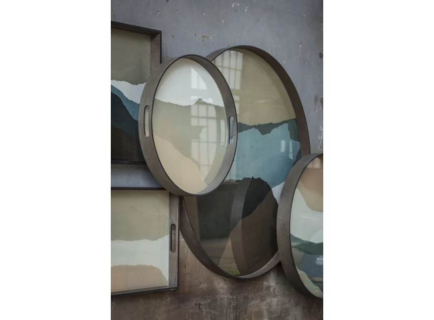 20459 Ethnicraft Sand Wabi Sabi S Ø48cm  Muurdecoratie