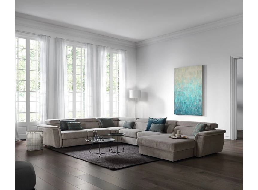 Hoeksalon Gibli Belform stof woonkamer