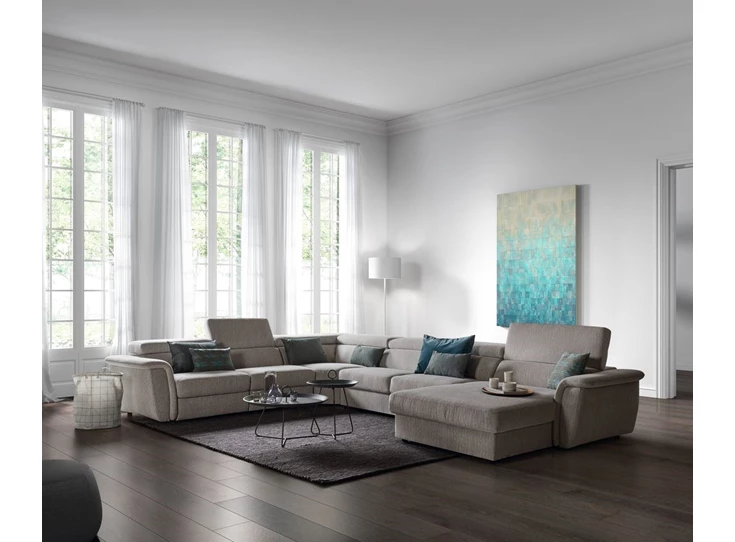 Hoekzetel Gibli Belform woonkamer stof