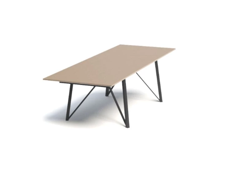 Wacko tafel HPL perfecta zijaanzicht