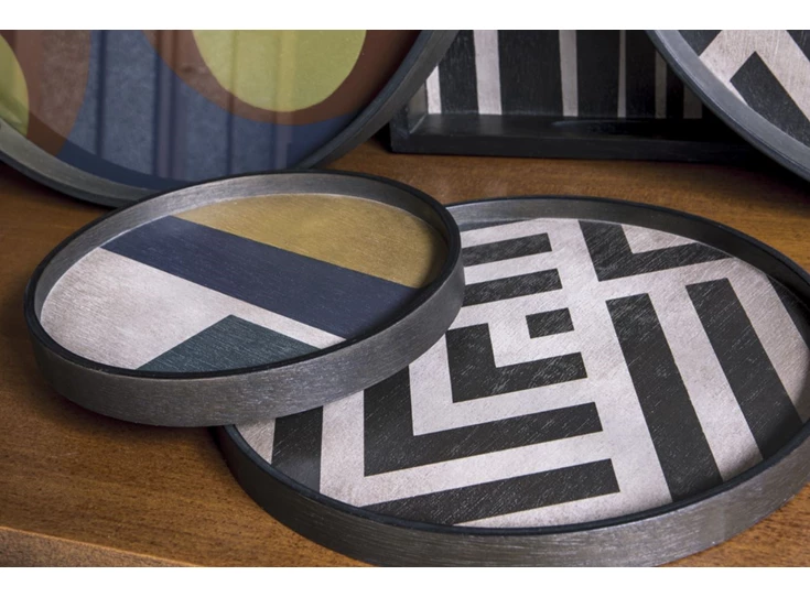 20930 Ethnicraft GEO Study Valet Tray Ø23cm Duo