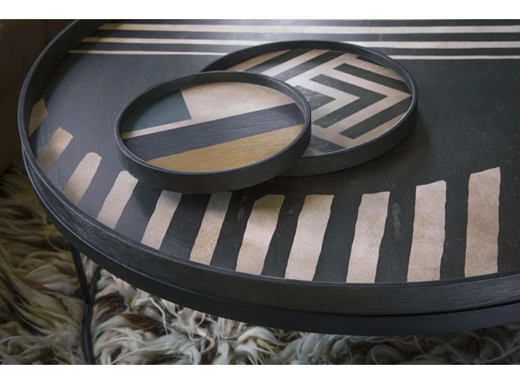 20930 Ethnicraft GEO Study Valet Tray Ø23cm Duo detail