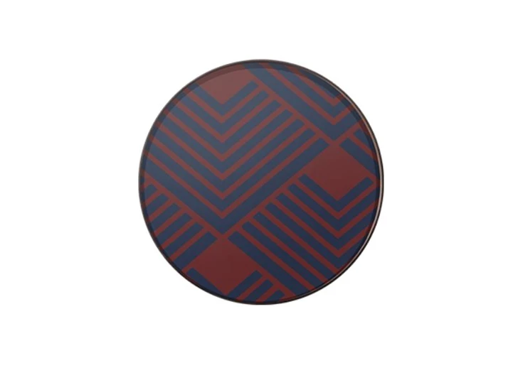Bovenkant Midnight Chevron Glass Tray L 20934 Ethnicraft