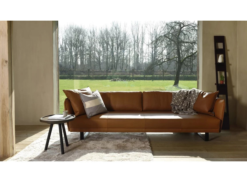Sfeerfoto Zetel Vic unit 35 leder cognac Moome by Indera