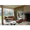 Zijkant Zitbank Vic unit 35 leder cognac Moome by Indera