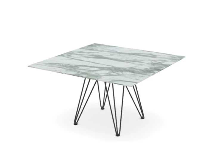 Tafel Wire Square keramiek Marble Azuro Joli