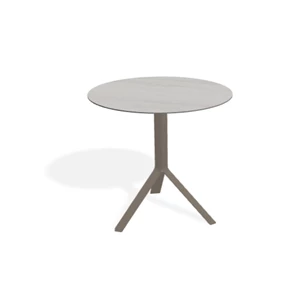 Bistrotafel Fizz Round keramiek Travertino Grey Joli