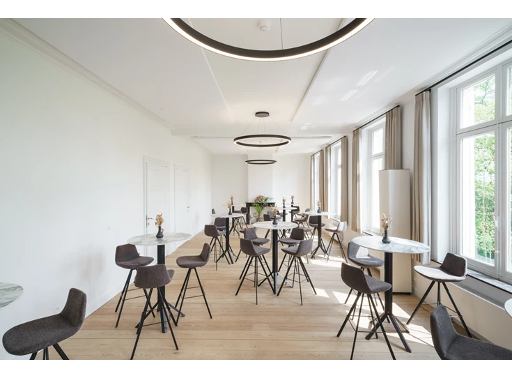 Front Bistrotafel Fizz Round xeramica Marble Azuro Joli