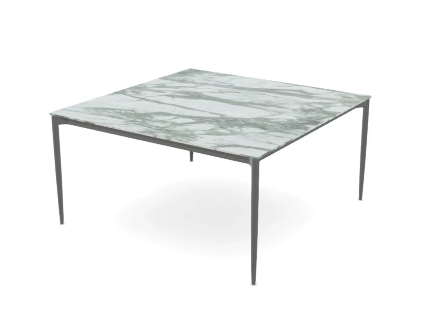 Tafel Marguerite Sqaure keramiek Marble Azuro Joli