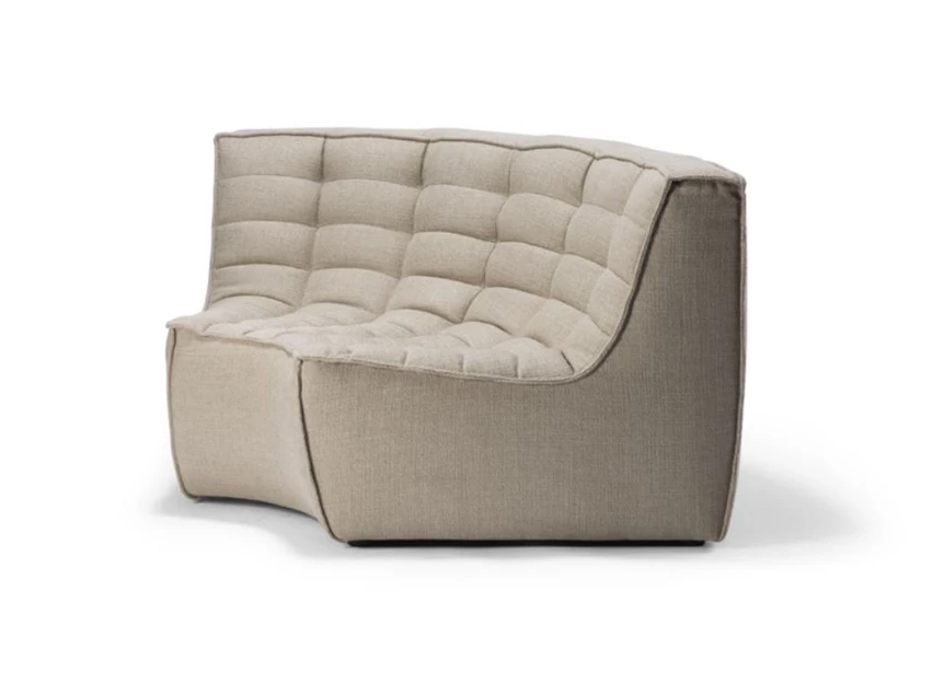 Salon Round Corner Ethnicraft Beige