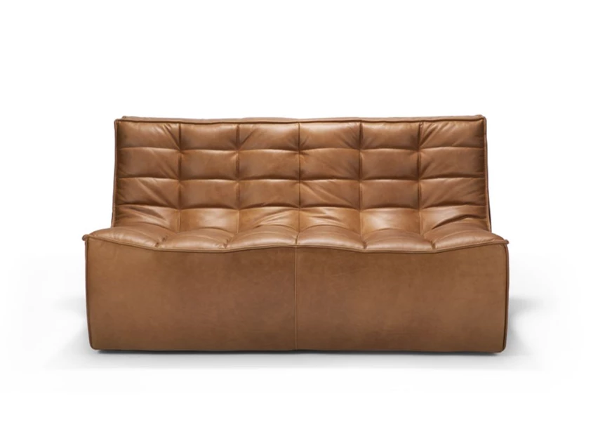 Zetel Old Saddle Ethnicraft 2Seater Vooraanzicht