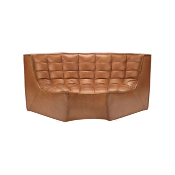 Zetel Ethnicraft Round Corner cognac