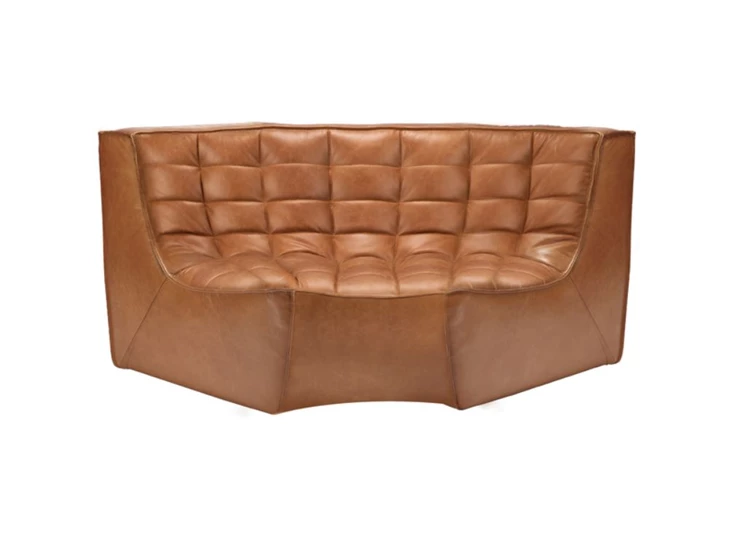 Zetel Ethnicraft Round Corner cognac