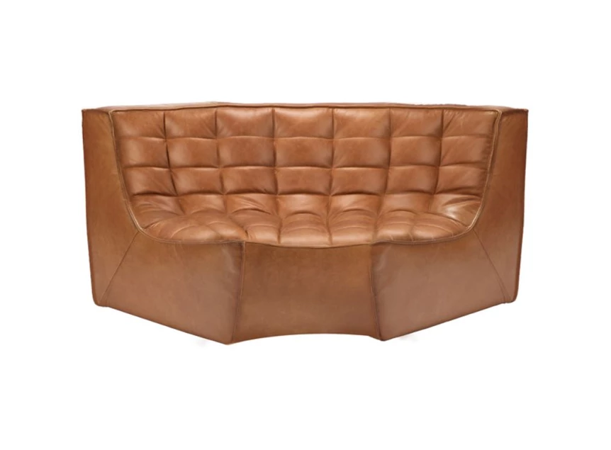 Zetel Ethnicraft Round Corner cognac