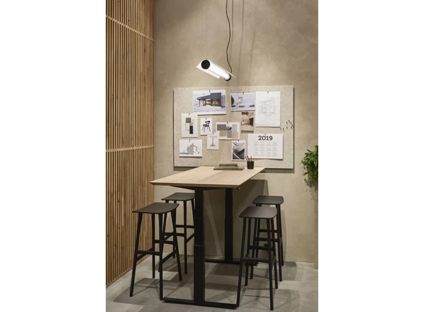 Oak Osso Black Bar Stool Ethnicraft Sfeer