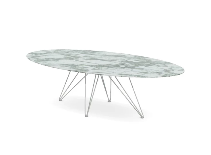 Tafel Wire Elyps keramiek Marble Azuro Joli