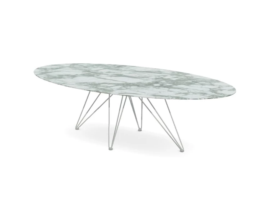 Tafel Wire Elyps keramiek Marble Azuro Joli