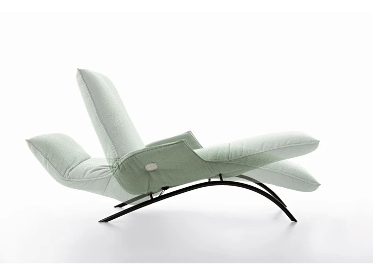 Verstelbaar Ligzetel Joleen relax elektrisch stof munt groen Koinor