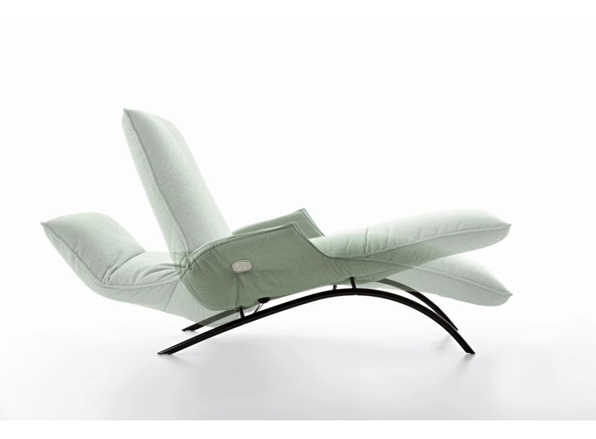 Verstelbaar Ligzetel Joleen relax elektrisch stof munt groen Koinor