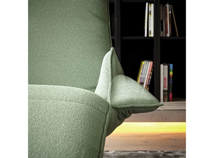 Armleuning Ligzetel Joleen relax elektrisch stof munt groen Koinor