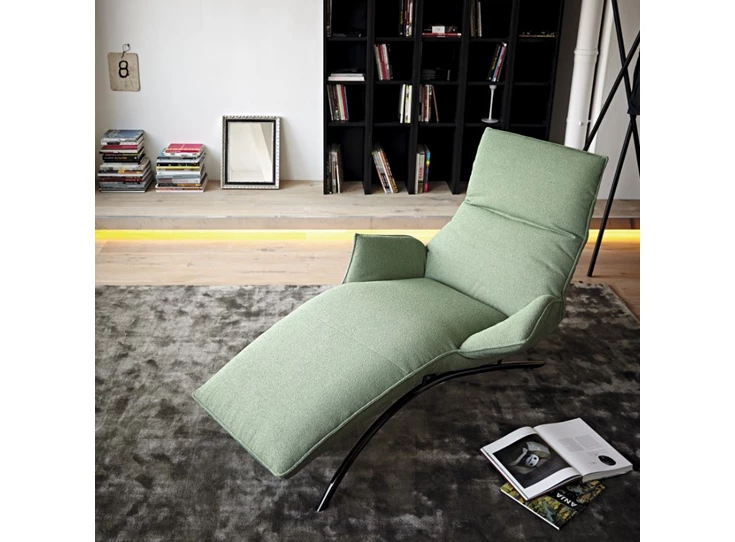 Bovenkant Ligzetel Joleen relax elektrisch stof munt groen Koinor