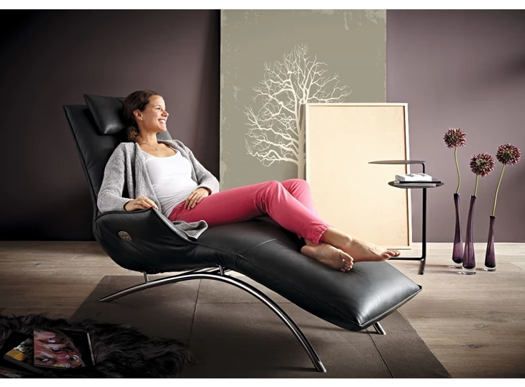 Sfeerfoto Ligzetel Joleen relax elektrisch leder antraciet Koinor