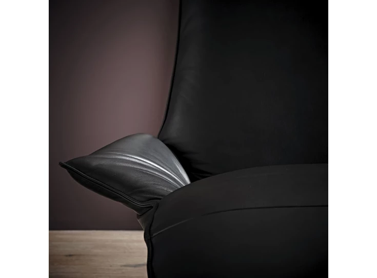 Armleuning Ligzetel Joleen relax elektrisch leder antraciet Koinor