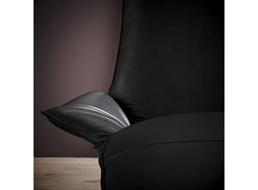 Armleuning Ligzetel Joleen relax elektrisch leder antraciet Koinor