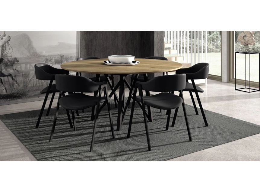 Arca stoel met armleuning Perfecta Categorie 1 Epoxy HT46cm round table with arca stools