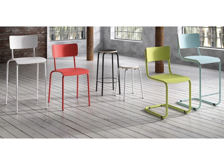 Barstool college Perfecta HP91 EP91 Wood Chair Different Color