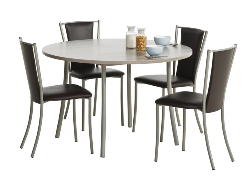 Stoel Reina Perfecta Categorie 1 Epoxy HT86 Black table with stools