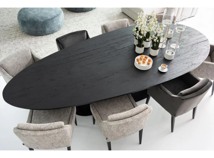 Bovenkant Tafel Bombay eik Passe Partout