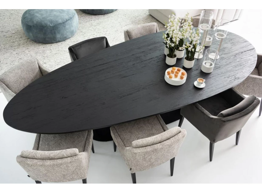 Bovenkant Tafel Bombay eik Passe Partout