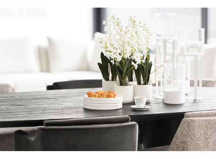 Bladrand Tafel Bombay eik Passe Partout