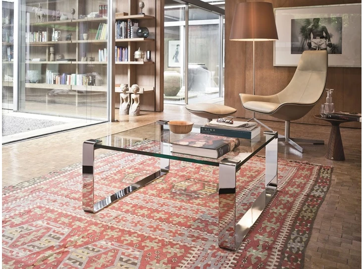 Sfeerfoto Salontafel Klassik 1022 transparant glas Draenert