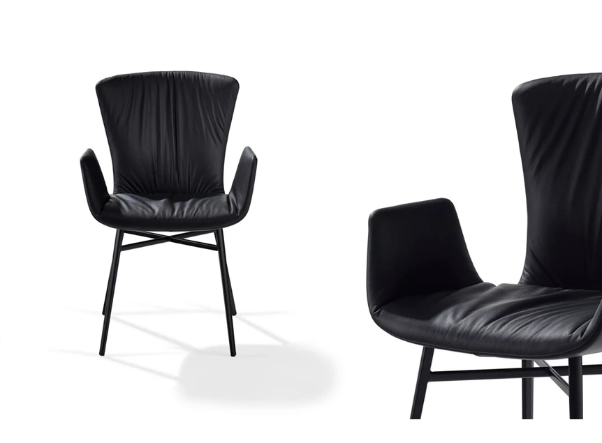 Armstoel Dexter 2058-I Draenert Zwart