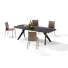 Met stoelen Tafel Lope 1541 Nero Marquina Draenert
