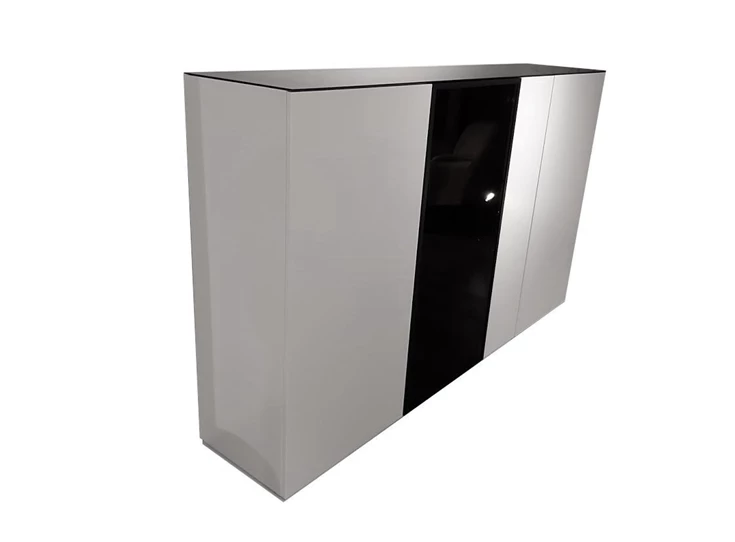 Zijkant Barkast Cobra High Cabinets opstelling 3 matte lak Coesel