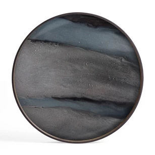20913 Ethnicraft Graphite Organic Tray L  Ø61cm Bovenkant