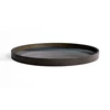 20913 Ethnicraft Graphite Organic Tray L  Ø61cm Zijkant