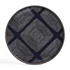 20912 Ethnicraft Ink Linear Squares Tray L Ø61cm Bovenkant