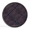 20910 Ethnicraft Midnight Linear Squares Tray S Round Ø48cm Bovenkant