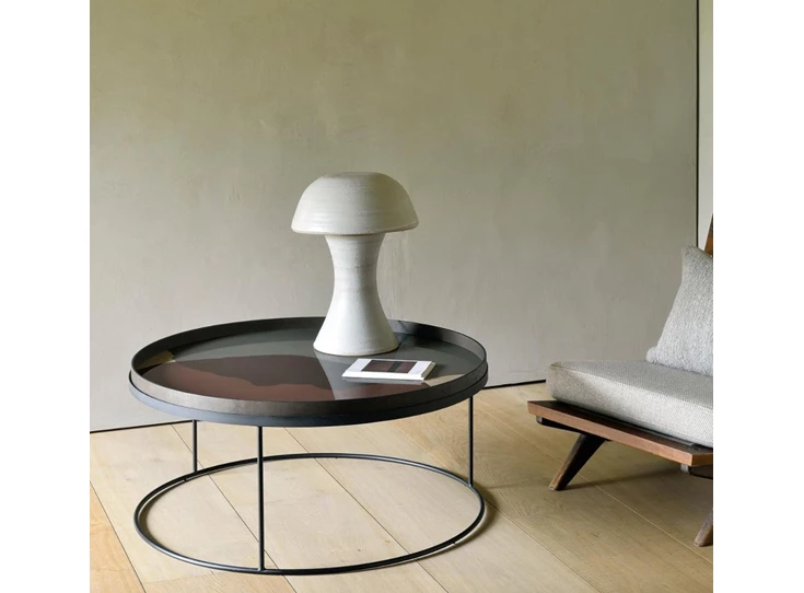 20908 Ethnicraft Pinot comined dots Tray XL Ø92cm tafel