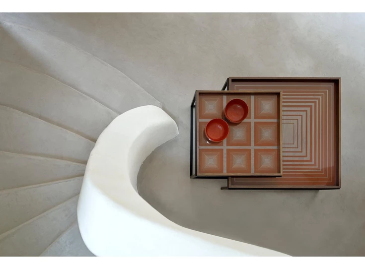 20918 Ethnicraft Pumpkin Squares Tray S 38x38cm Duo